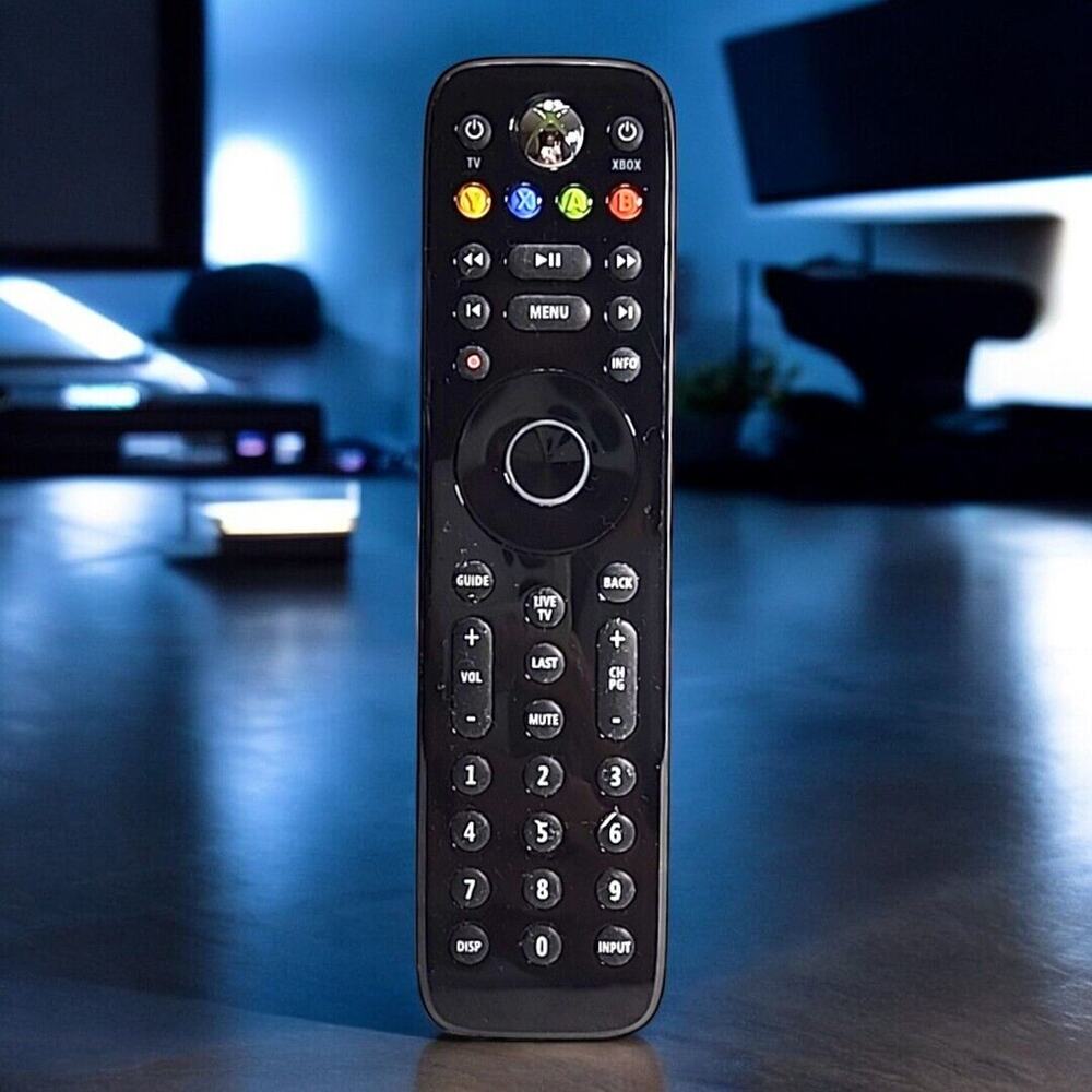 Microsoft Xbox 360 Genuine Black Remote Control | TV DVD Media Official -Tested